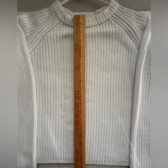 Quince Cream Ribbed Knit Pullover - Picture 13 of 13